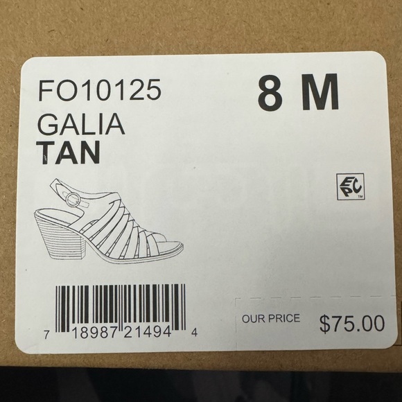 Frye and Company Galia Solid Tan Size 8 M Strappy Heeled Sandals - Picture 4 of 16